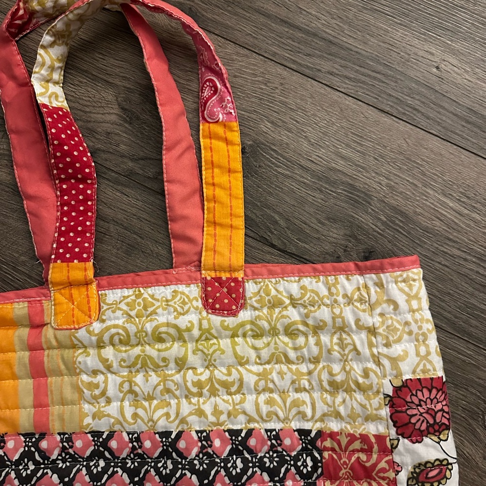 Multicolor Patchwork Tote - Picture 4 of 6